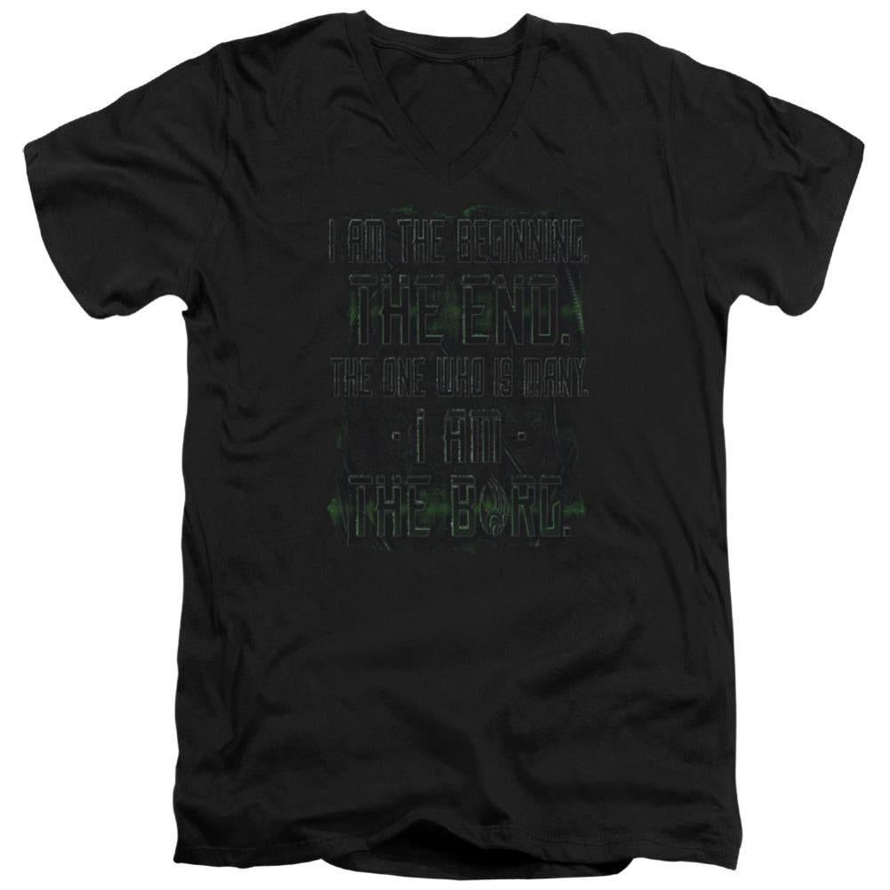 Star Trek Iborg Men's 30/1 Cotton Slim V-Neck T-Shirt