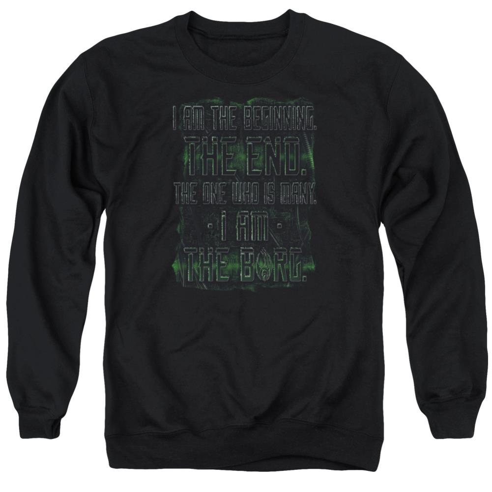 Star Trek Iborg Men's Crewneck 50 50 Poly Long-Sleeve T-Shirt