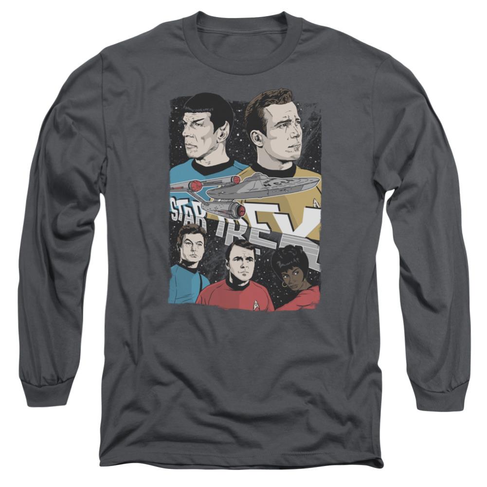 Star Trek Illustrated Crew Men's 18/1 Cotton Long-Sleeve T-Shirt