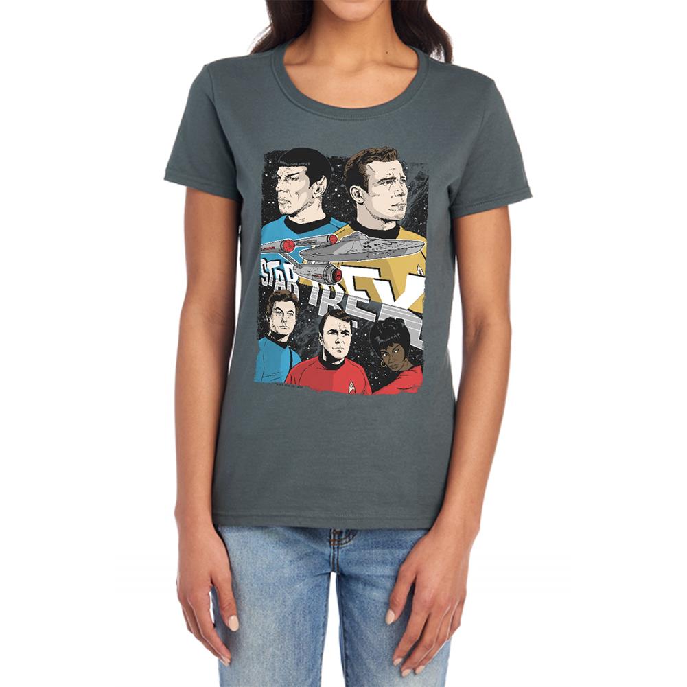 Star Trek Illustrated Crew Women's 18/1 Cotton Short-Sleeve T-Shirt