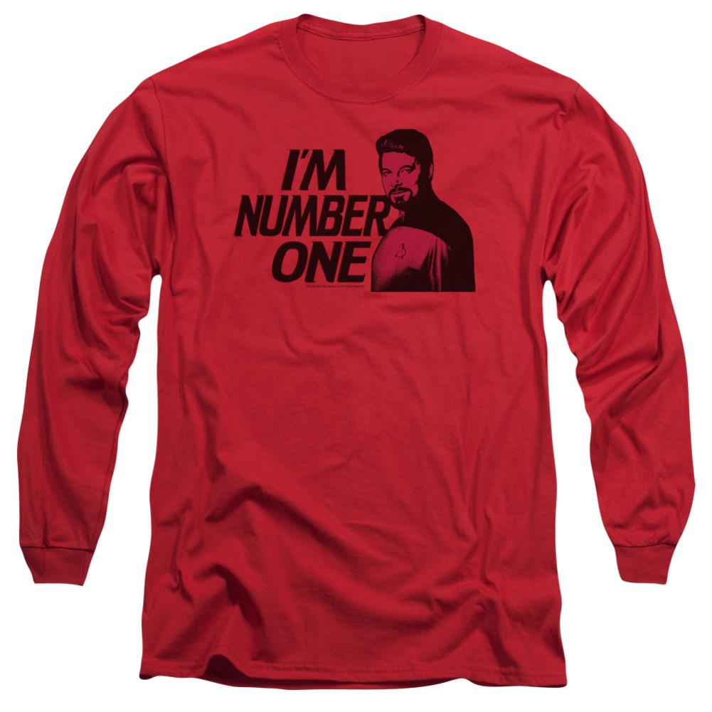 Star Trek Im Number One Men's 18/1 Cotton Long-Sleeve T-Shirt