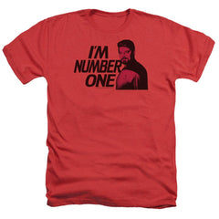 Star Trek Im Number One Men's 30/1 Heather 60 40 Poly Short-Sleeve T-Shirt