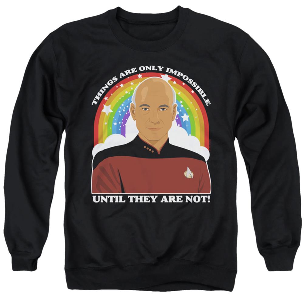 Star Trek Impossible Men's Crewneck 50 50 Poly Long-Sleeve T-Shirt