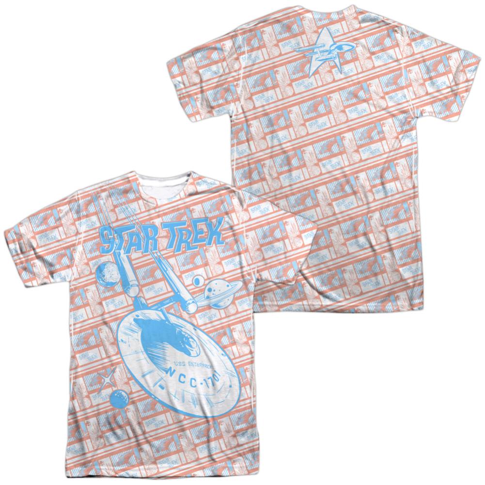 Star Trek Incoming (Front/Back Print) Men's Regular Fit Polyester Short-Sleeve T-Shirt