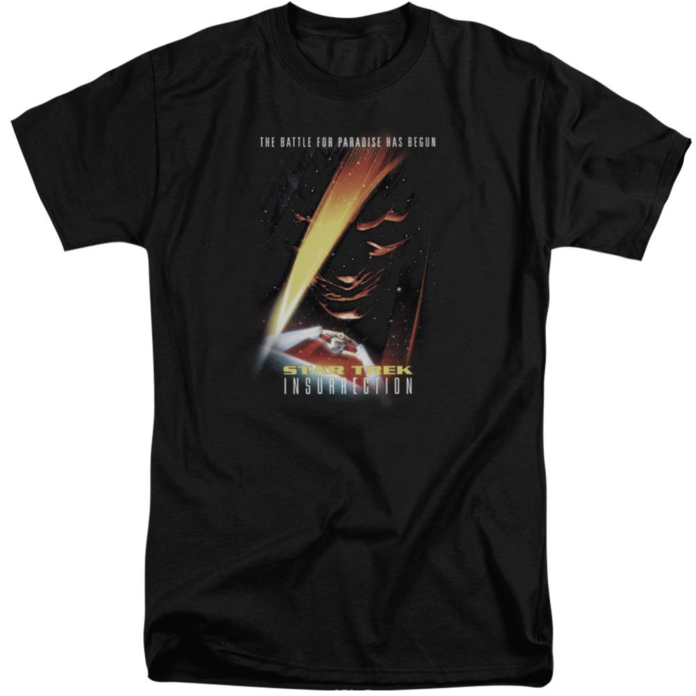 Star Trek Insurrection (Movie) Men's 18/1 Tall Cotton Short-Sleeve T-Shirt