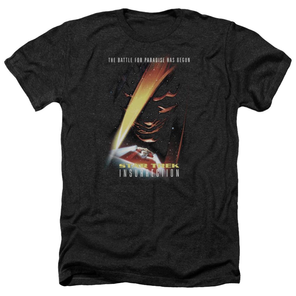 Star Trek Insurrection (Movie) Men's 30/1 Heather 60 40 Poly Short-Sleeve T-Shirt