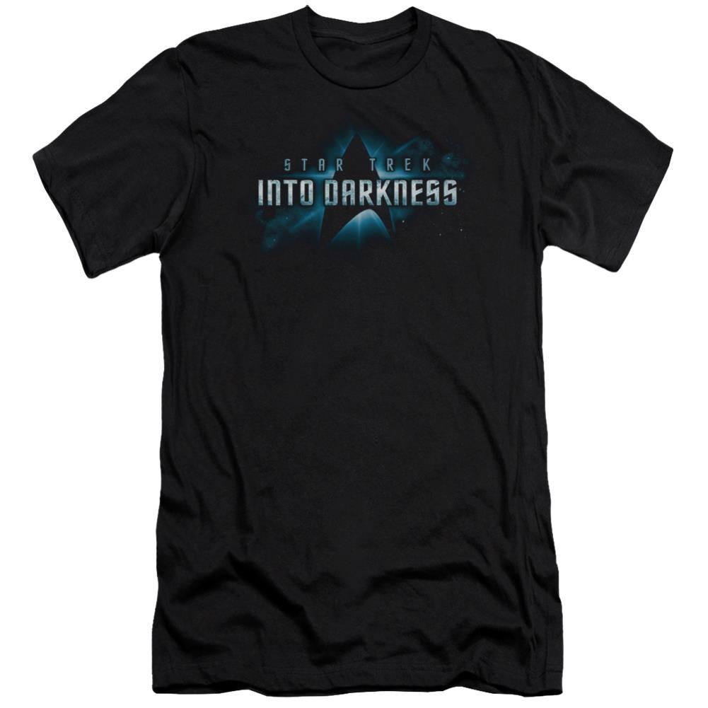 Star Trek Into Darkness Logo Men's Ultra-Soft 30/1 Cotton Slim Short-Sleeve T-Shirt