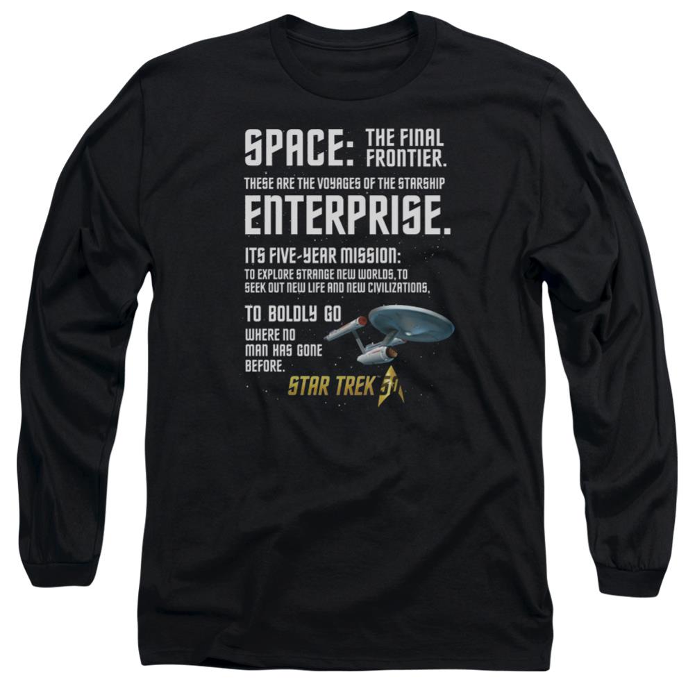 Star Trek Intro Men's 18/1 Cotton Long-Sleeve T-Shirt