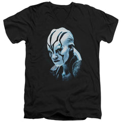 Star Trek Jaylah Burst Men's 30/1 Cotton Slim V-Neck T-Shirt