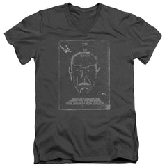 Star Trek Join The Search Men's 30/1 Cotton Slim V-Neck T-Shirt