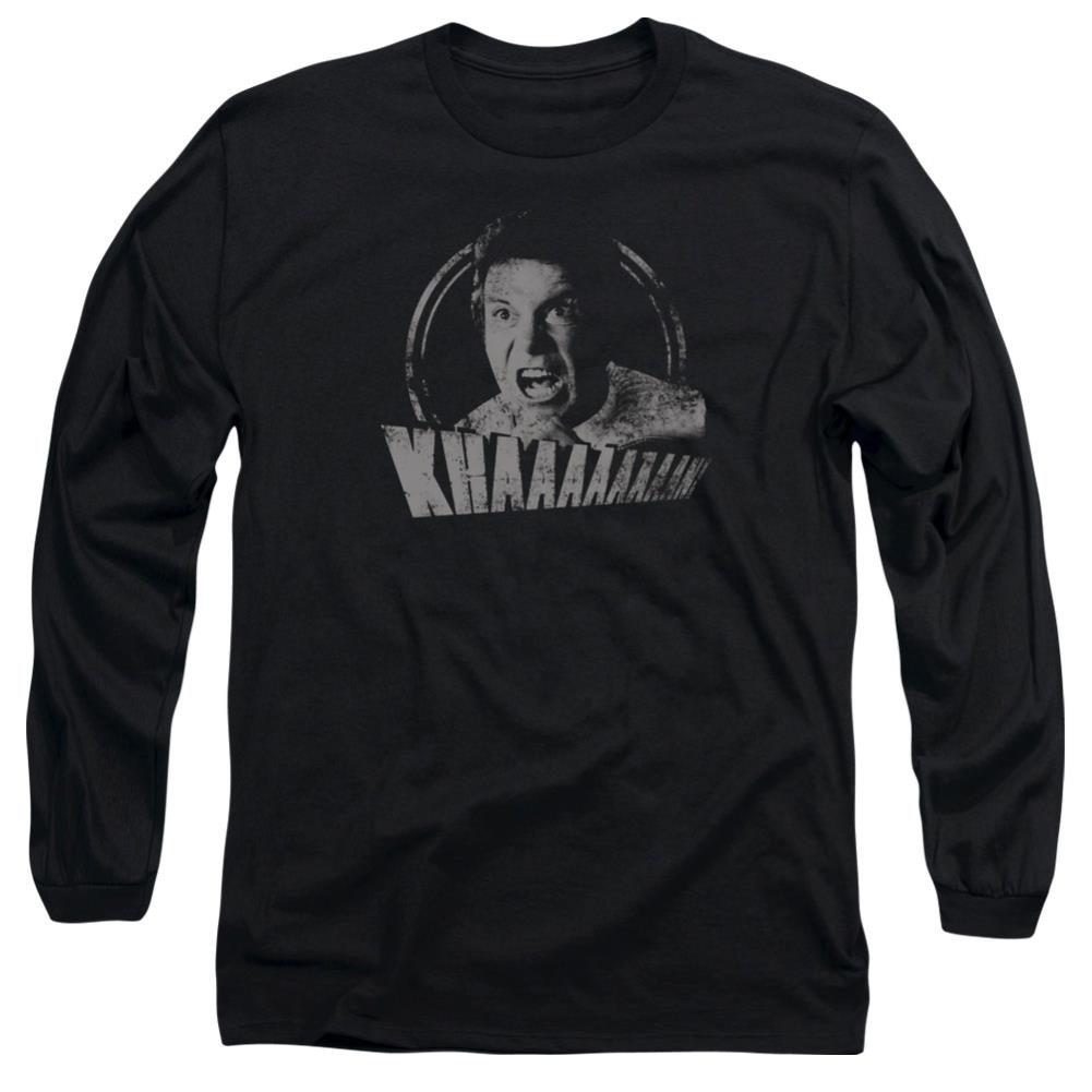 Star Trek Khan Distressed Men's 18/1 Cotton Long-Sleeve T-Shirt