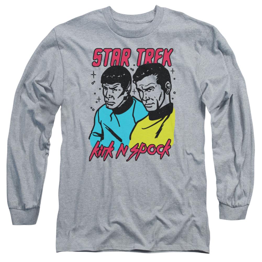 Star Trek Kirk N Spock Men's 18/1 Cotton Long-Sleeve T-Shirt