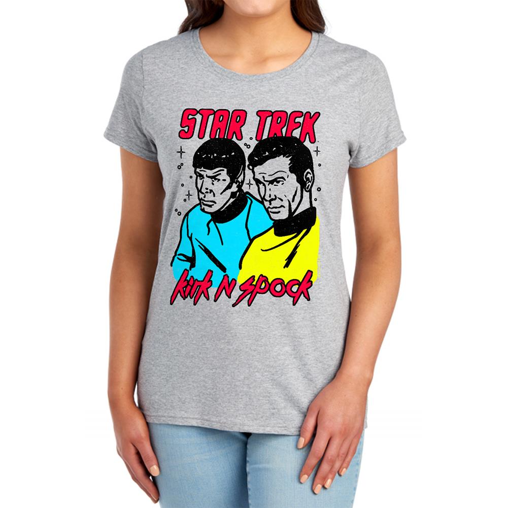 Star Trek Kirk N Spock Women's 18/1 Cotton Short-Sleeve T-Shirt
