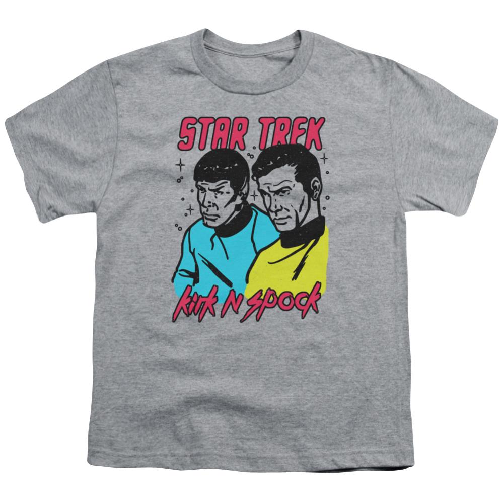 Star Trek Kirk N Spock Youth 18/1 100% Cotton Short-Sleeve T-Shirt