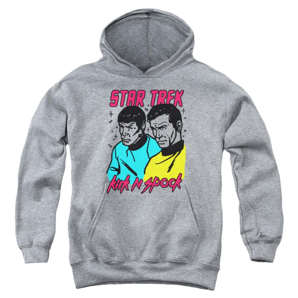 Star Trek Kirk N Spock Youth Cotton Poly Pull-Over Hoodie