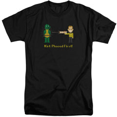 Star Trek Kirk Phased First Men's 18/1 Tall Cotton Short-Sleeve T-Shirt
