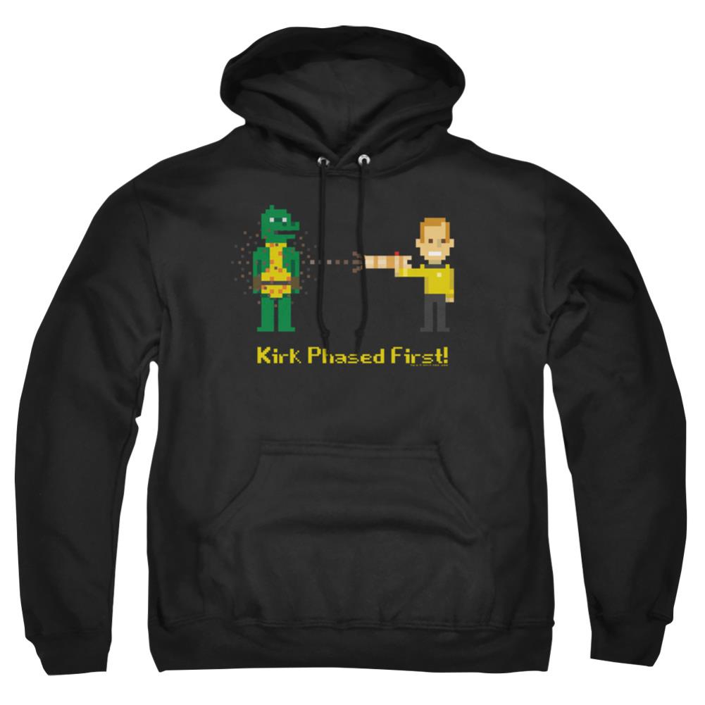 Star Trek Kirk Phased First Men's Pull-Over 75 25 Poly Hoodie