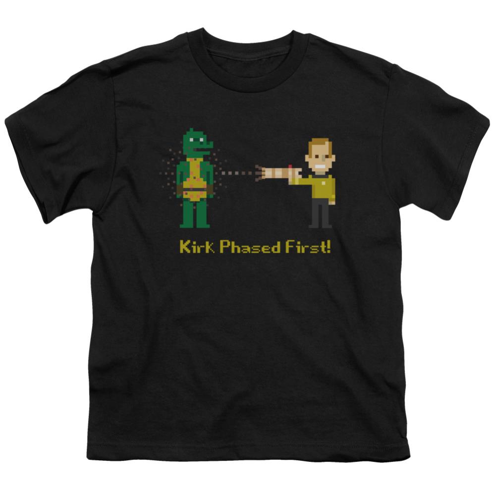 Star Trek Kirk Phased First Youth 18/1 100% Cotton Short-Sleeve T-Shirt