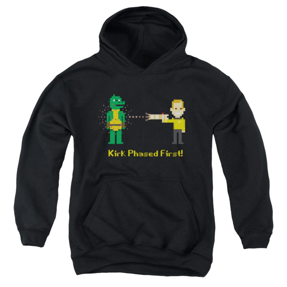 Star Trek Kirk Phased First Youth Cotton Poly Pull-Over Hoodie