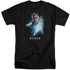 Star Trek Kirk Poster Men's 18/1 Tall Cotton Short-Sleeve T-Shirt