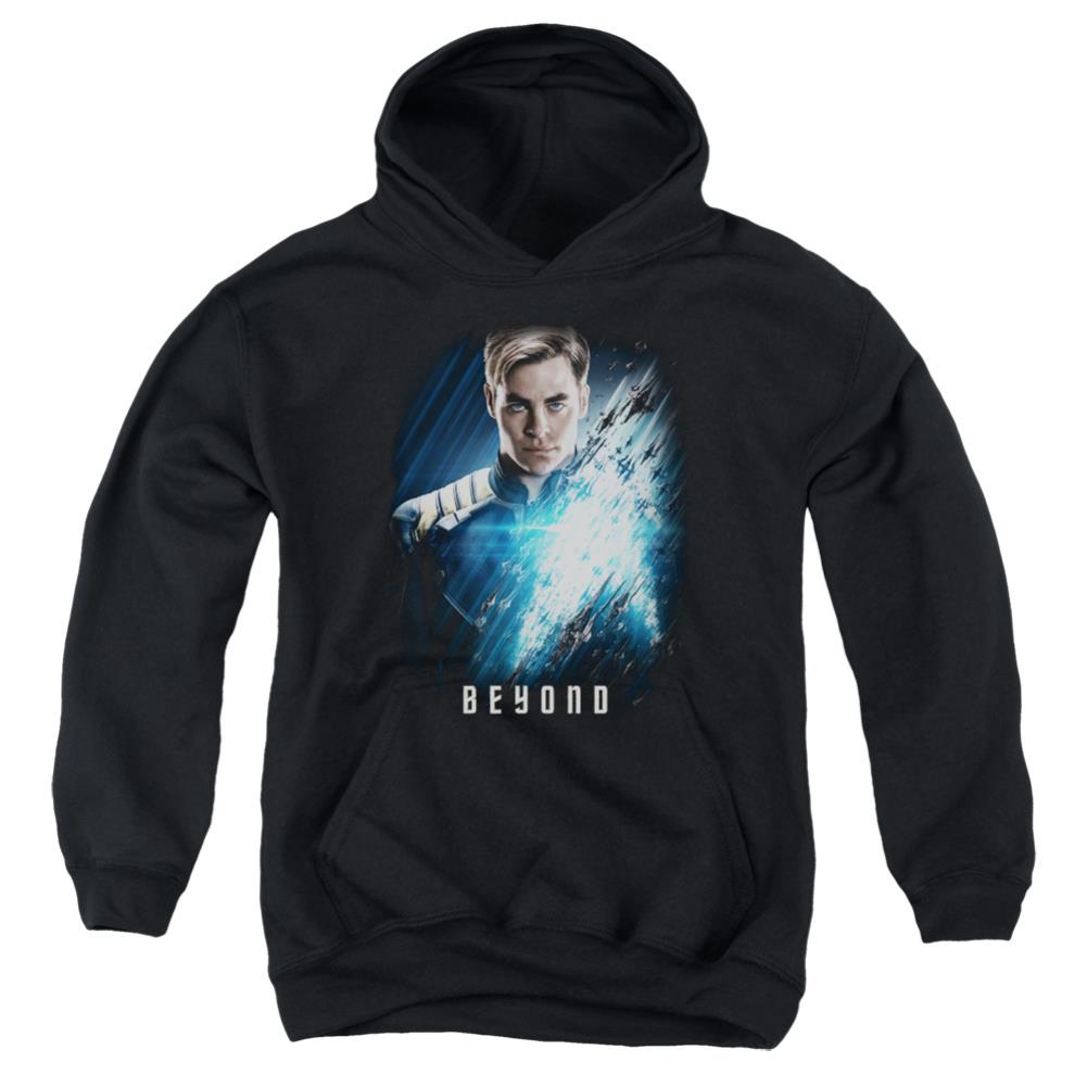 Star Trek Kirk Poster Youth Cotton Poly Pull-Over Hoodie