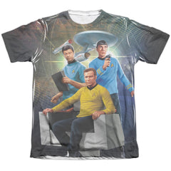 Star Trek Kirk Spock McCoy Men's Regular Fit Poly Cotton Short-Sleeve T-Shirt
