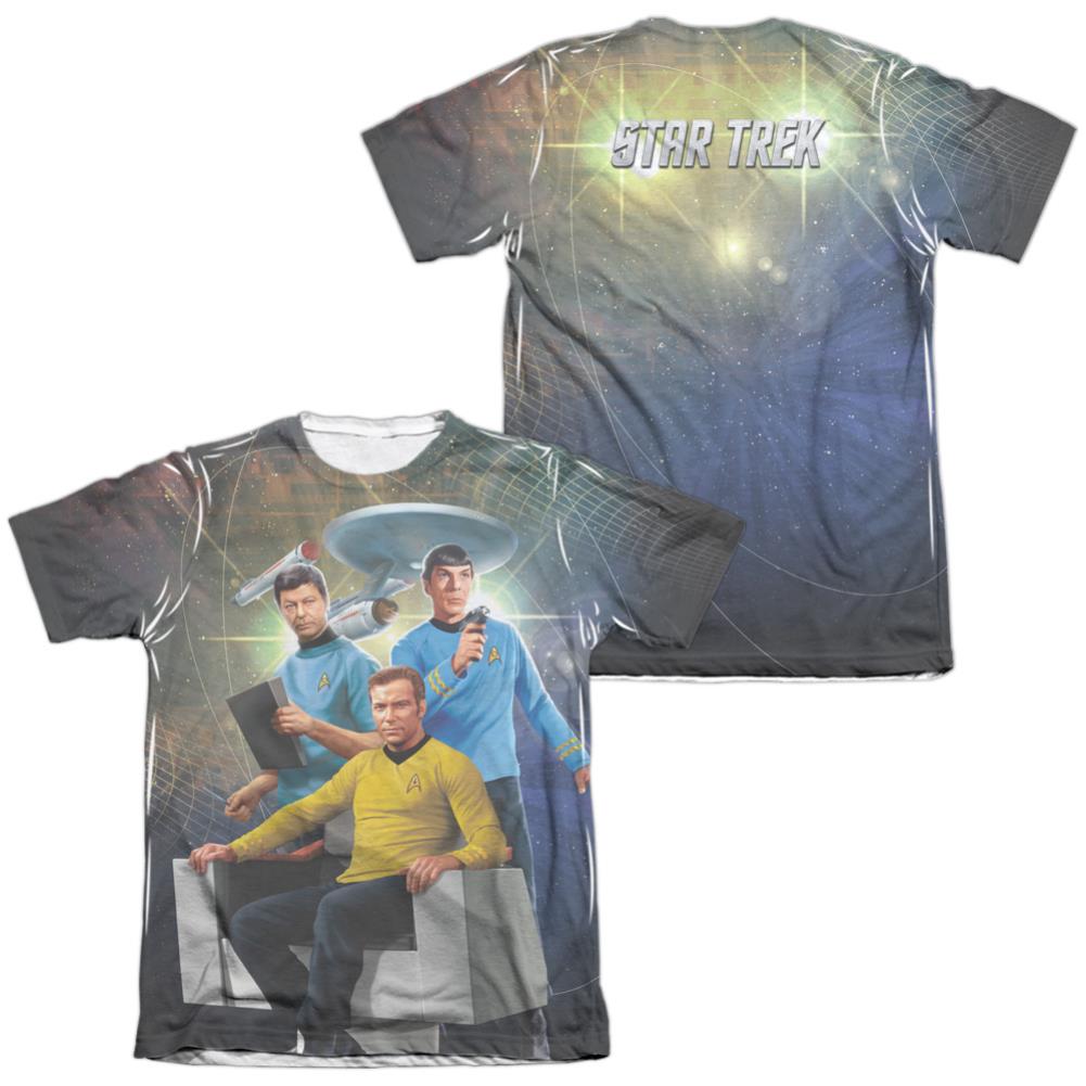 Star Trek Kirk Spock McCoy Men's Regular Fit Poly Cotton Short-Sleeve T-Shirt