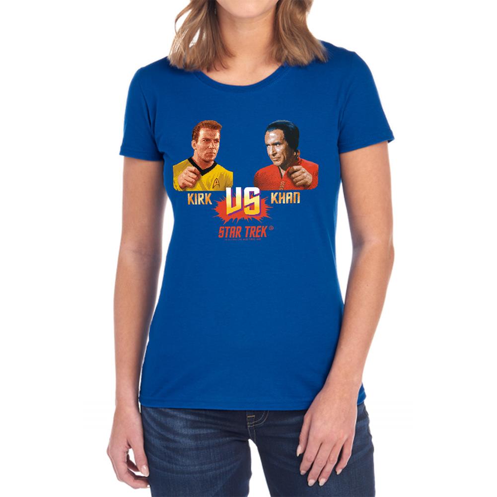 Star Trek Kirk Vs Khan Women's 18/1 Cotton Short-Sleeve T-Shirt