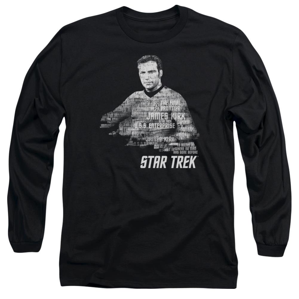Star Trek Kirk Words Men's 18/1 Cotton Long-Sleeve T-Shirt
