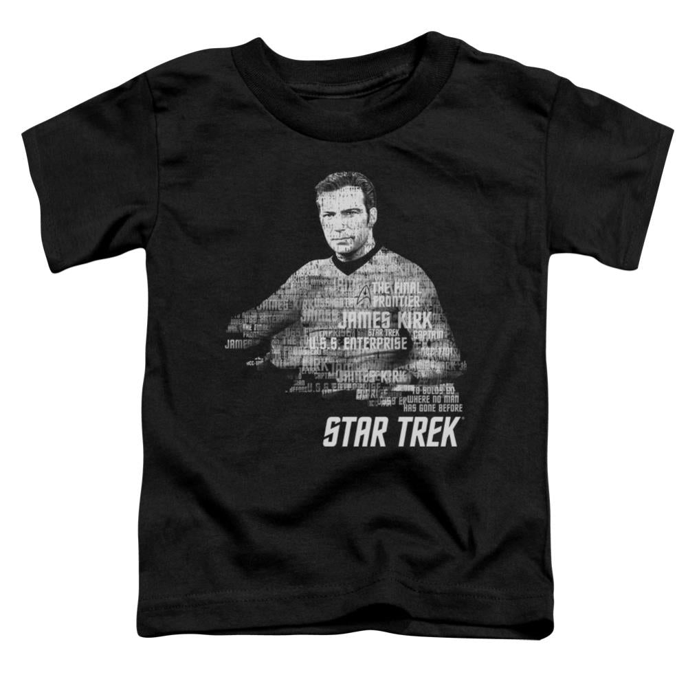 Star Trek Kirk Words Toddler 18/1 Cotton Short-Sleeve T-Shirt
