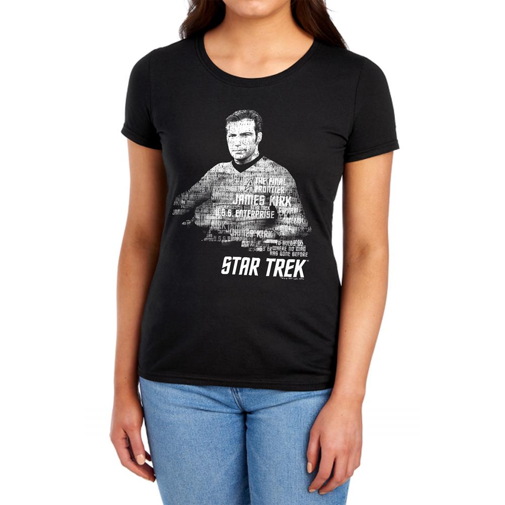 Star Trek Kirk Words Women's 18/1 Cotton Short-Sleeve T-Shirt