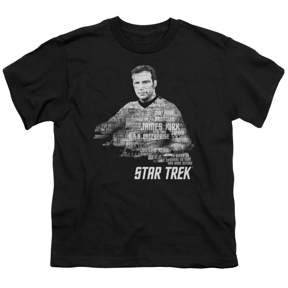 Star Trek Kirk Words Youth 18/1 100% Cotton Short-Sleeve T-Shirt