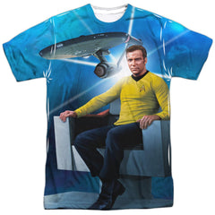 Star Trek Kirk's Ship Men's Regular Fit Polyester Short-Sleeve T-Shirt