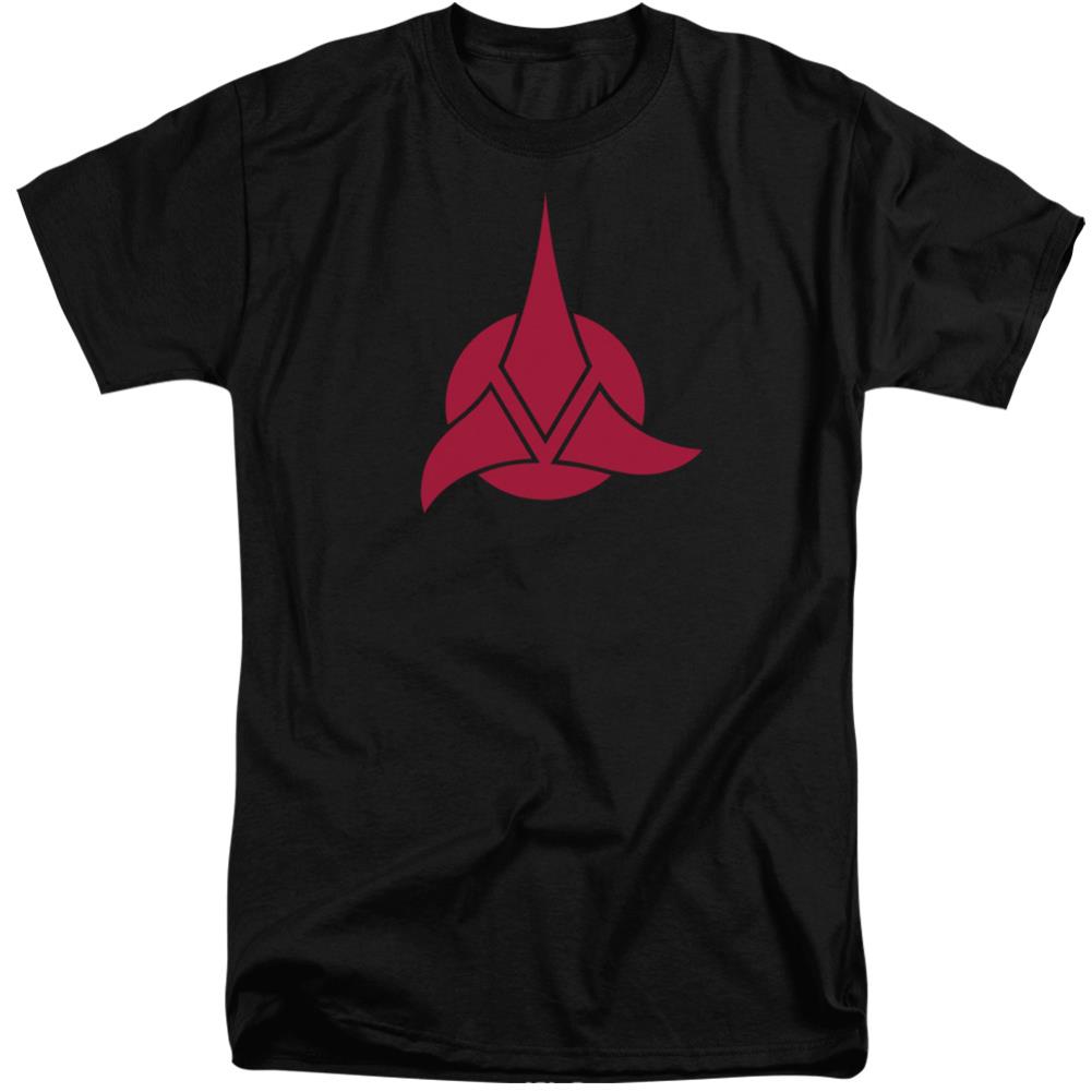 Star Trek Klingon Logo Men's 18/1 Tall Cotton Short-Sleeve T-Shirt
