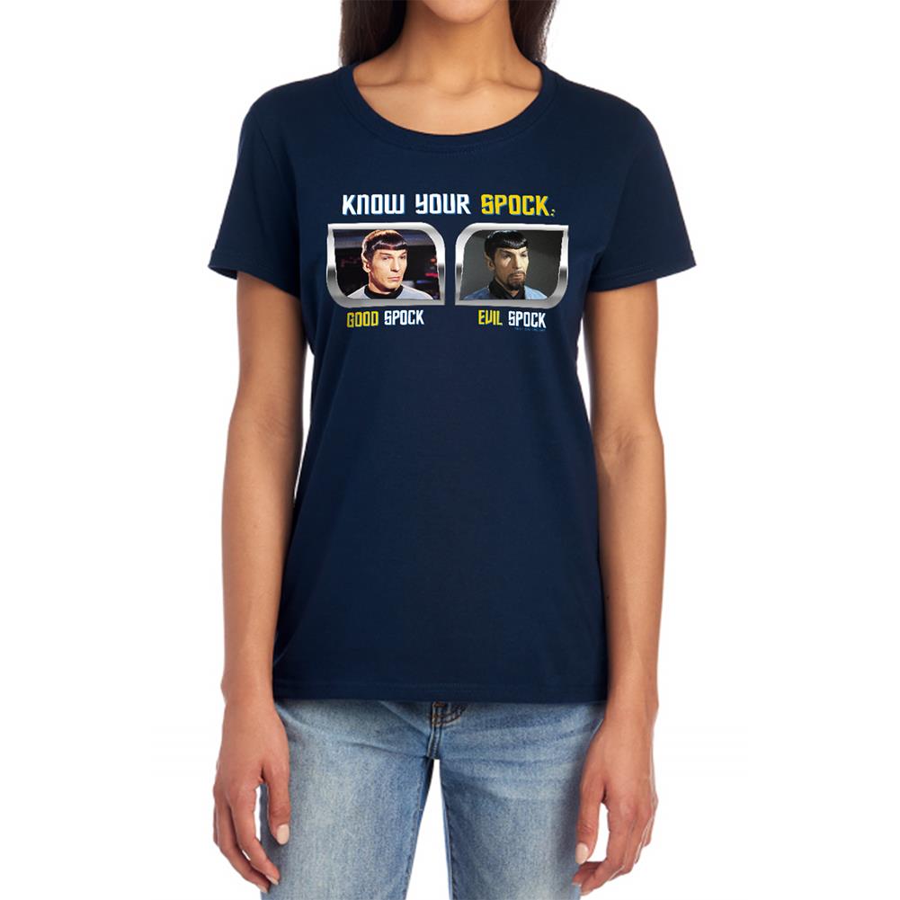 Star Trek Know Your Spock Women's 18/1 Cotton Short-Sleeve T-Shirt