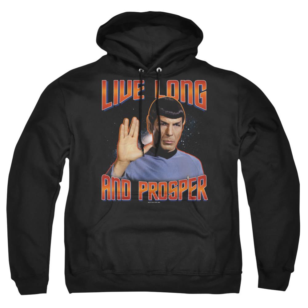 Star Trek Live Long And Prosper Men's Pull-Over 75 25 Poly Hoodie