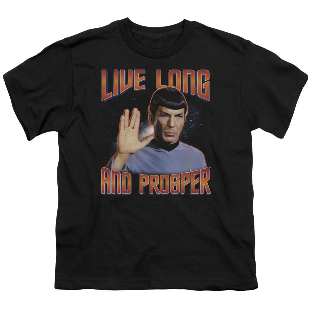 Star Trek Live Long And Prosper Youth 18/1 100% Cotton Short-Sleeve T-Shirt