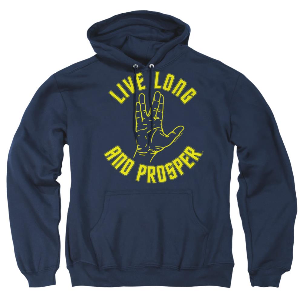 Star Trek Live Long Hand Men's Pull-Over 75 25 Poly Hoodie