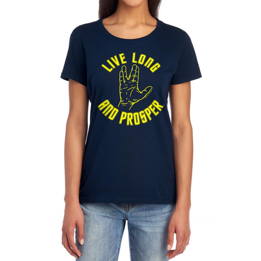 Star Trek Live Long Hand Women's 18/1 Cotton Short-Sleeve T-Shirt