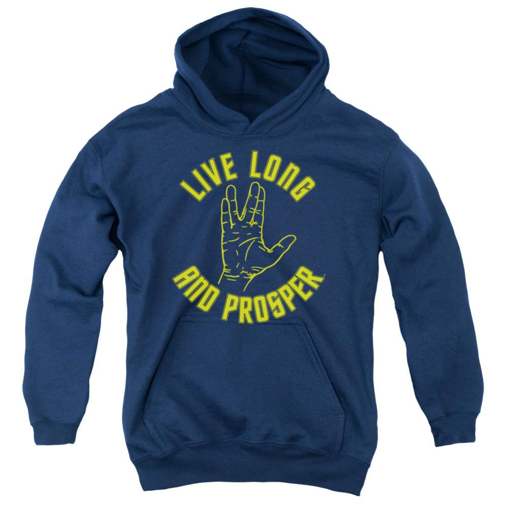Star Trek Live Long Hand Youth Cotton Poly Pull-Over Hoodie