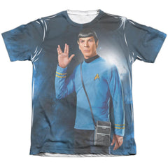 Star Trek Live Long Men's Regular Fit Poly Cotton Short-Sleeve T-Shirt