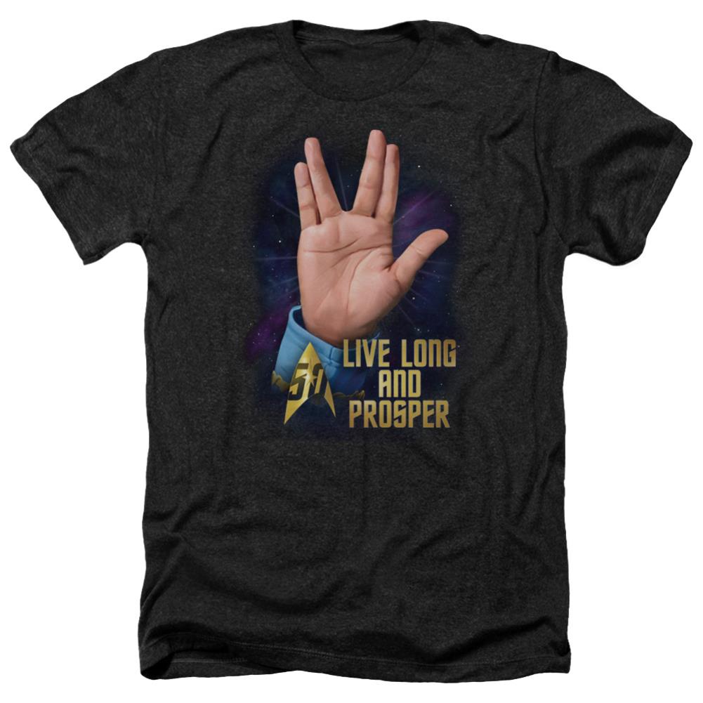 Star Trek LLAP 50 Men's 30/1 Heather 60 40 Poly Short-Sleeve T-Shirt