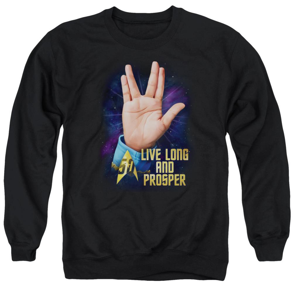 Star Trek LLAP 50 Men's Crewneck 50 50 Poly Long-Sleeve T-Shirt