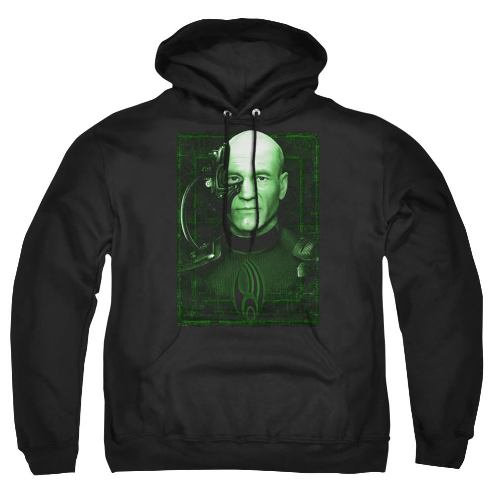 Star Trek Locutus Of Borg Men's Pull-Over 75 25 Poly Hoodie