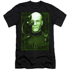 Star Trek Locutus Of Borg Men's Ultra-Soft 30/1 Cotton Slim Short-Sleeve T-Shirt