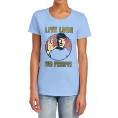 Star Trek Long Life Women's 18/1 Cotton Short-Sleeve T-Shirt