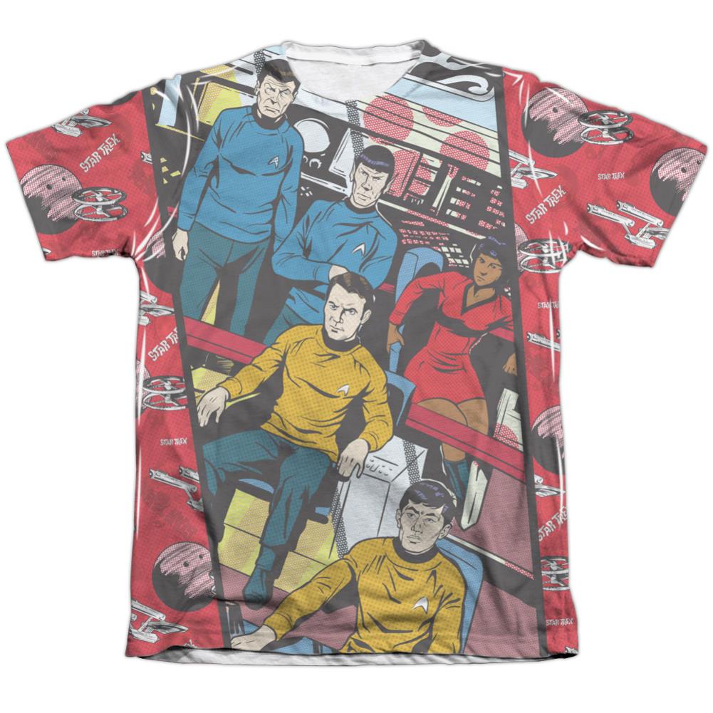 Star Trek Long Panel Men's Regular Fit Poly Cotton Short-Sleeve T-Shirt