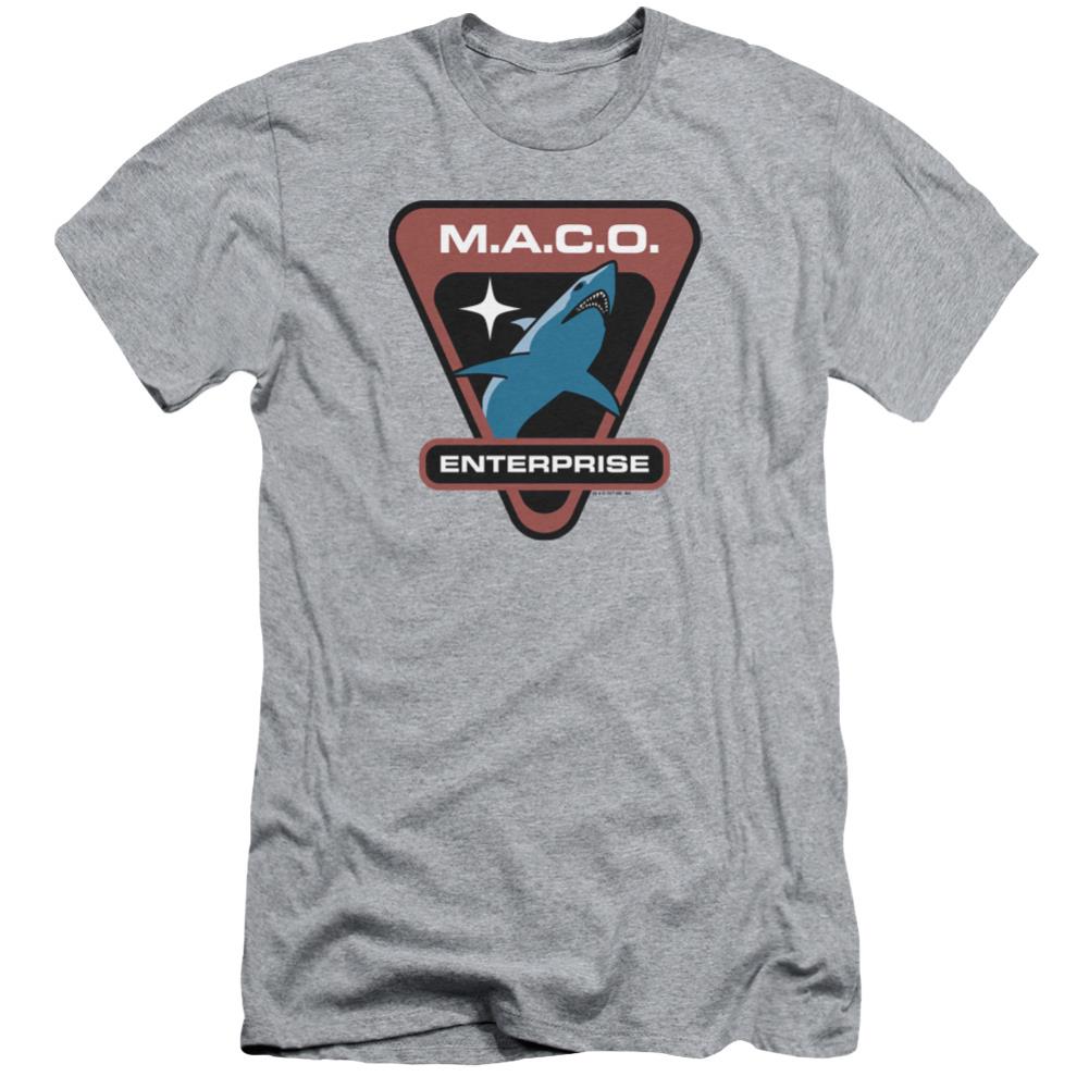 Star Trek Maco Patch Men's Ultra-Soft 30/1 Cotton Slim Short-Sleeve T-Shirt