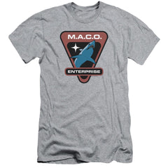 Star Trek Maco Patch Men's Ultra-Soft 30/1 Cotton Slim Short-Sleeve T-Shirt