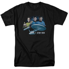 Star Trek Main Three Men's 18/1 Cotton Short-Sleeve T-Shirt